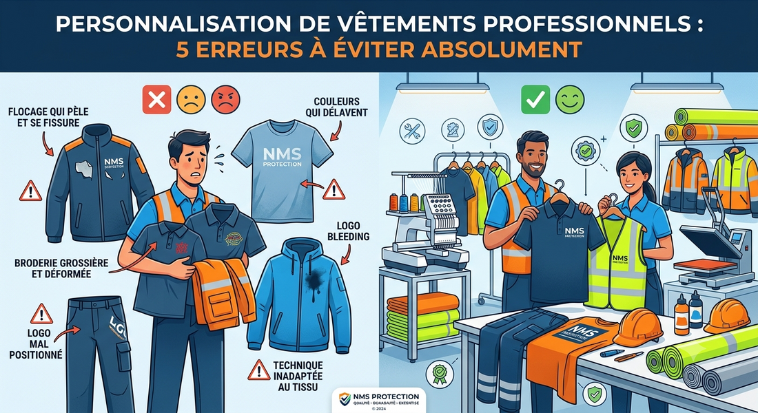 5 erreurs à éviter absolument lors de la personnalisation de vêtements professionnels